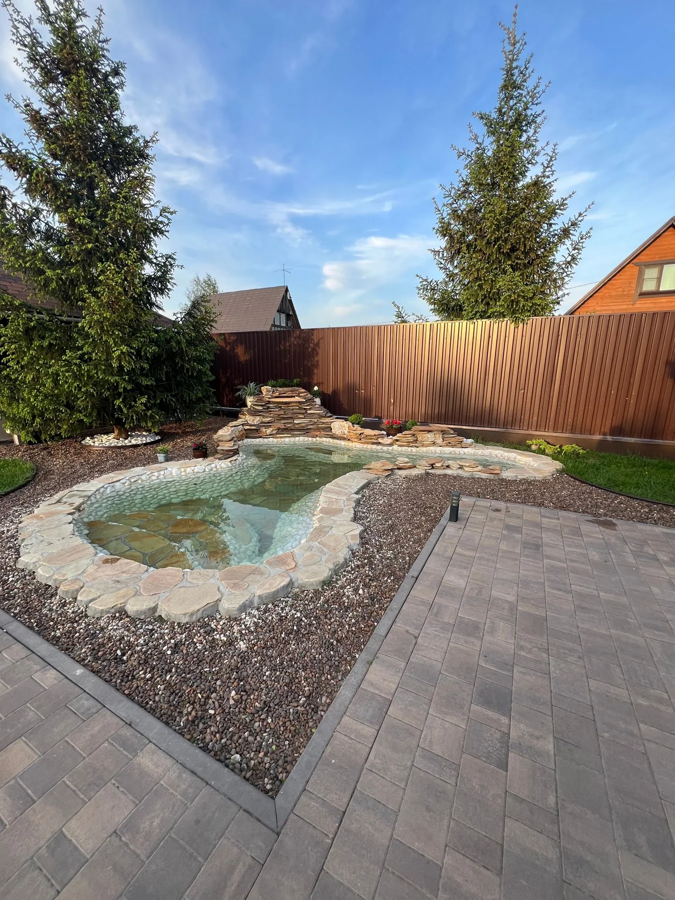 Garden Improvements example in a finished landscaped garden