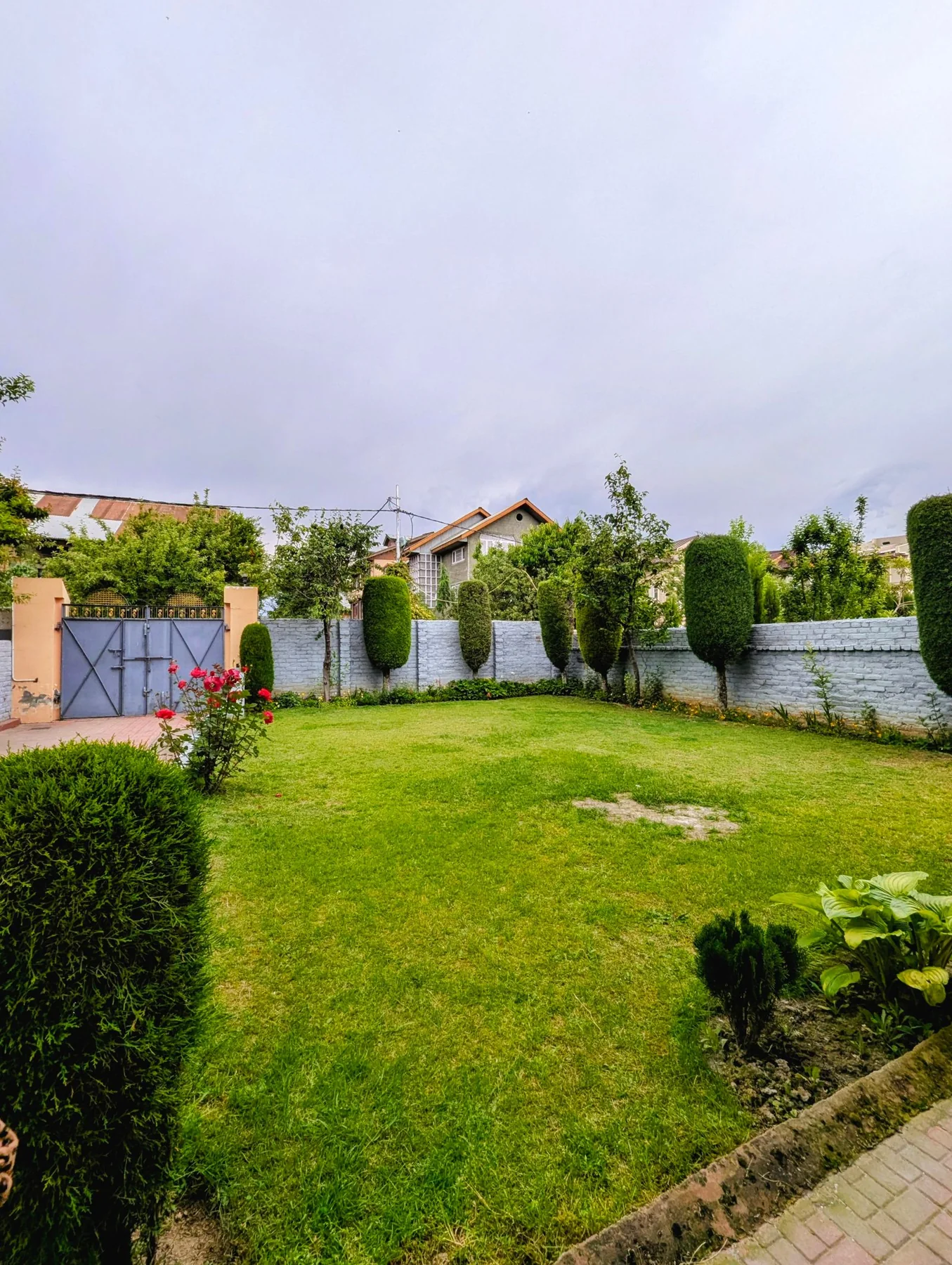 Lawns example in a finished landscaped garden